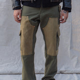 Waxed Double Cargo Pants - OD Green